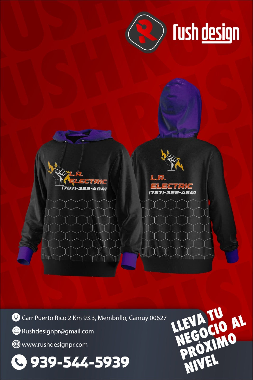 Abrigos con Hoodie Sublimados 15 Unidades