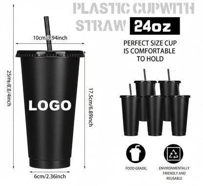 5 unidades de vasos plásticos personalizados