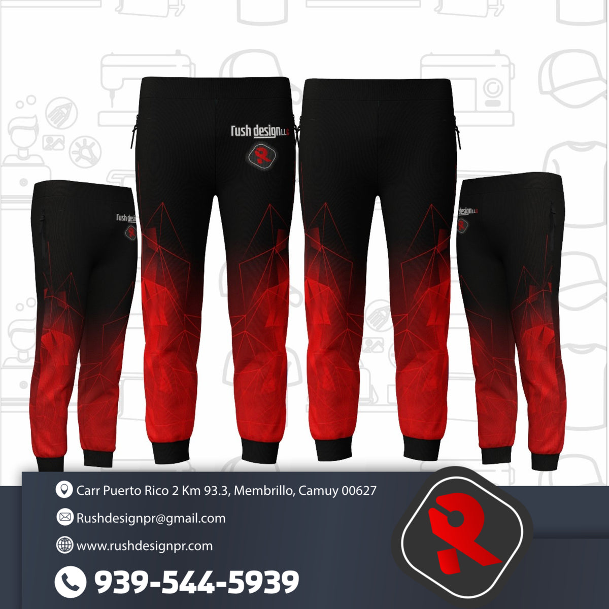 Pantalones jogger Sublimados 15 Unidades