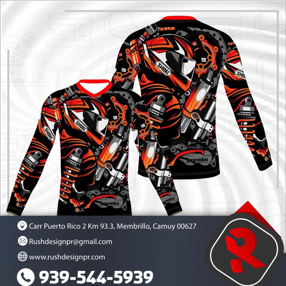 T-Shirt Full Print Manga Larga Sublimados 15 Unidades