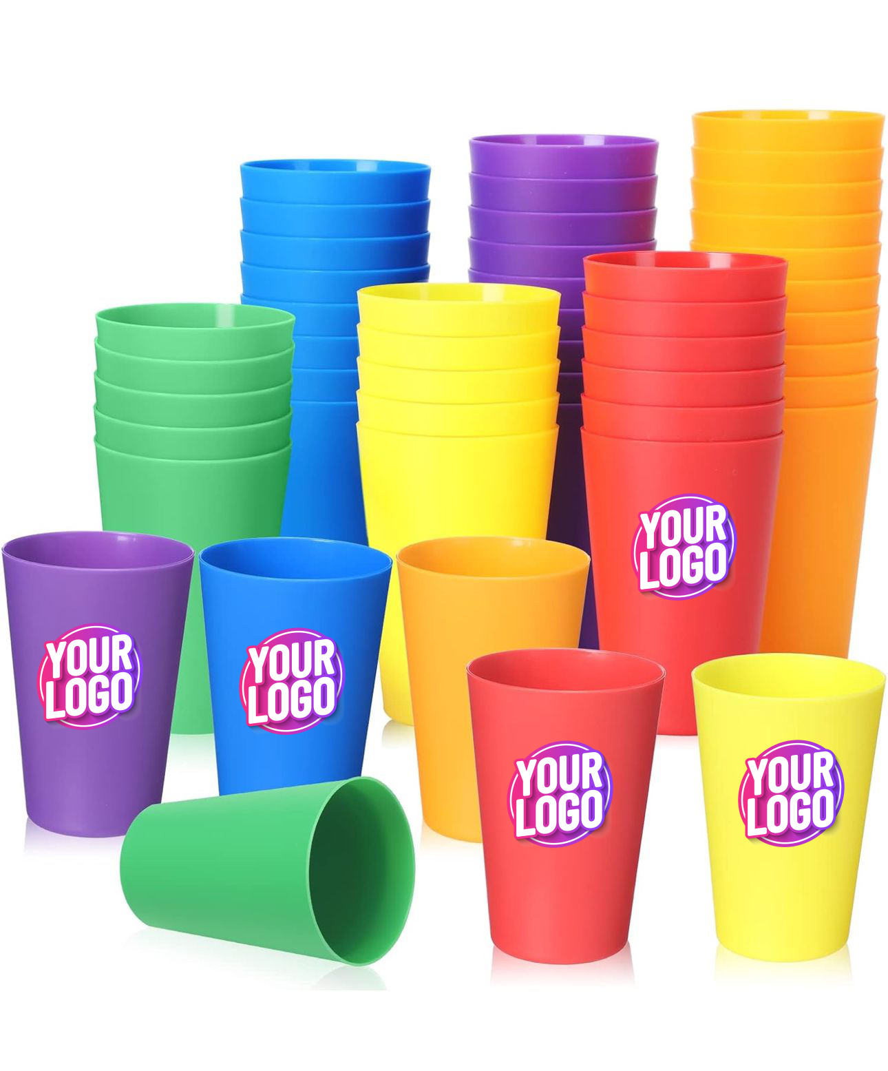 Vasos plasticos personalizados 20 unidades