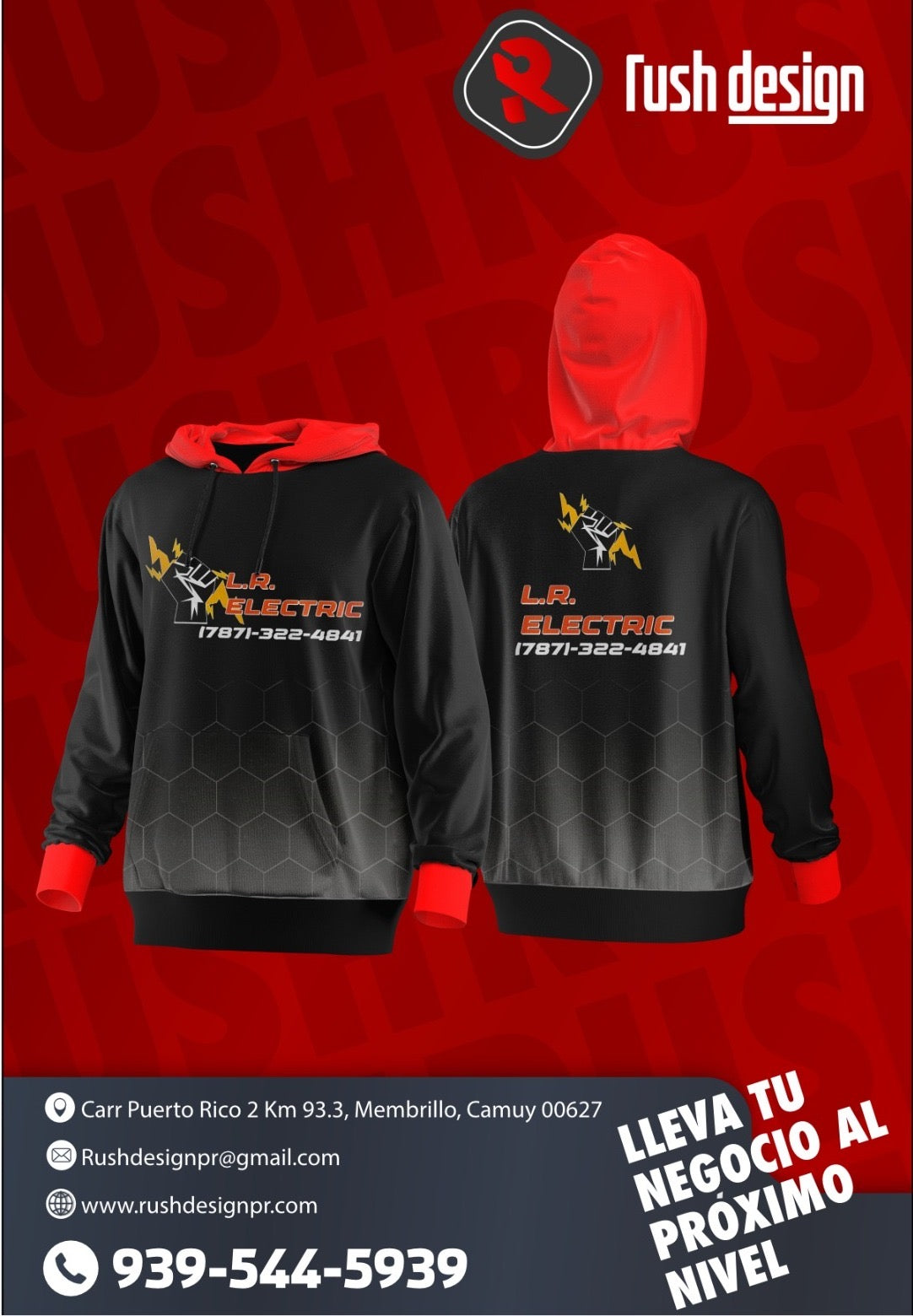 Abrigos con Hoodie Sublimados 15 Unidades