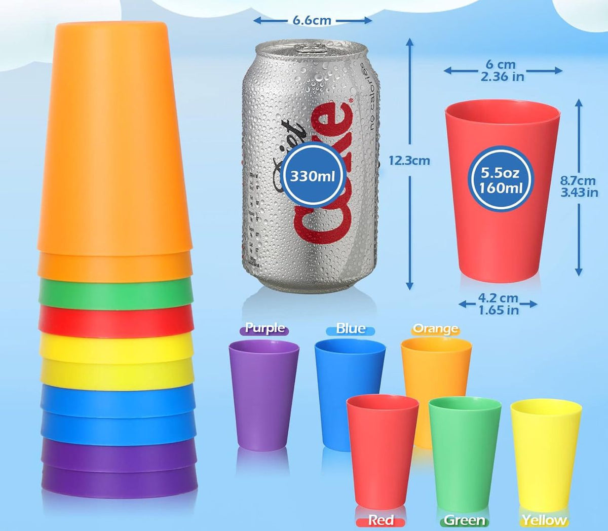 Vasos plasticos personalizados 20 unidades